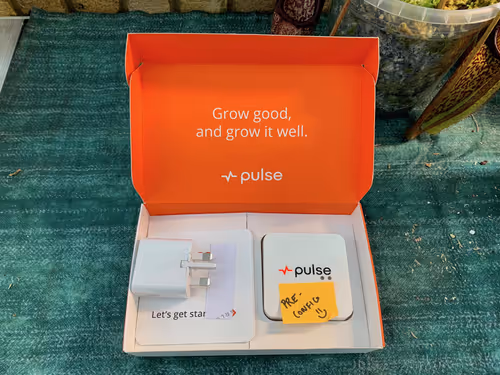 01. The Pulse One in its box. The preconfiguration service meant it was ready to use immediately