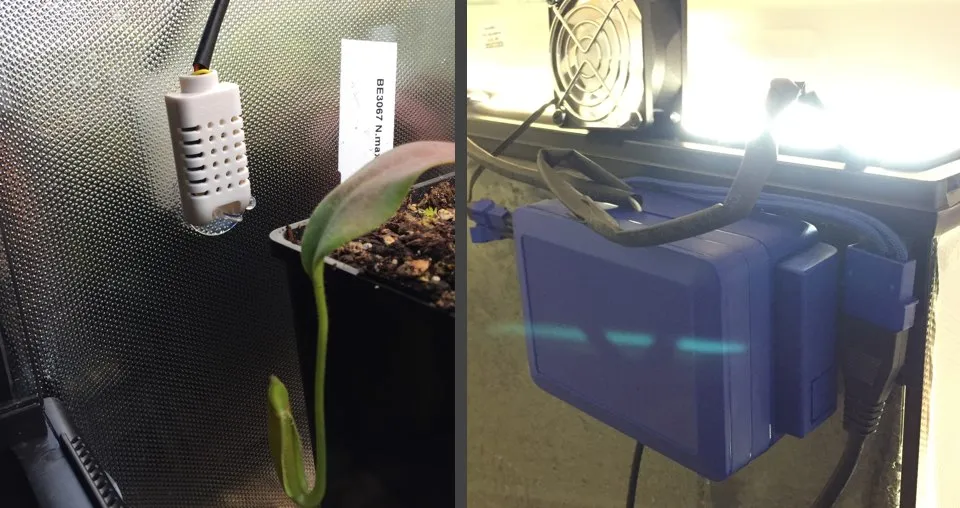 Mounted Terrarium Controller and sensor