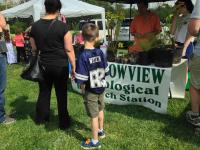 Meadowview's booth at Earth Day festival in Fredericksburg.