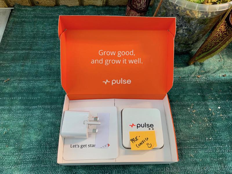 The Pulse One in its box. The preconfiguration service meant it was ready to use immediately.