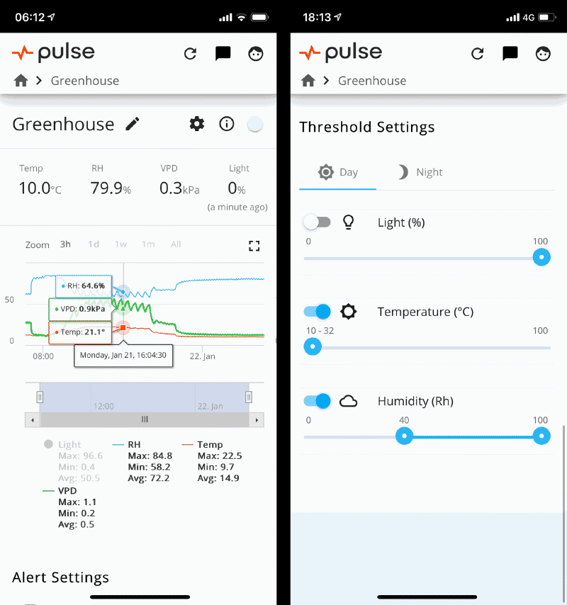 The Pulse One app interface on mobile.